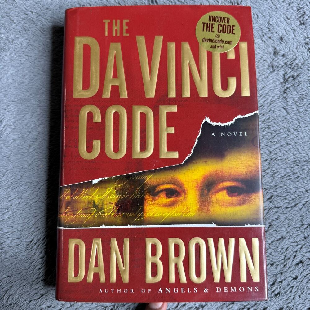 The Da Vinci Code by Dan Brown 2003 Doubleday Novel Hardcover Book 1st Ed